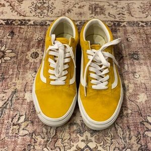 Yellow Pig Suede Old Skool Vans Sz 8.5 Women’s